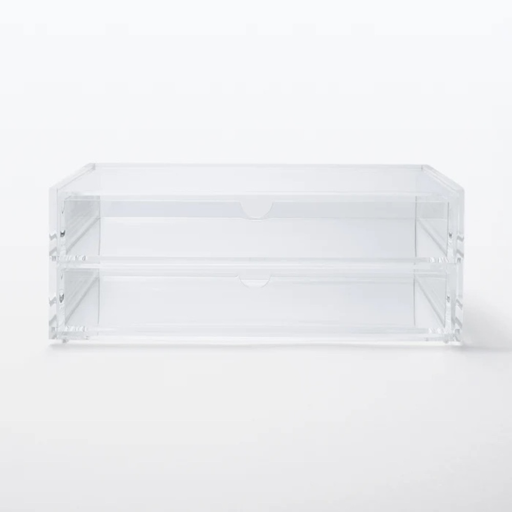 NEW Muji Clear Acrylic Storage Box
